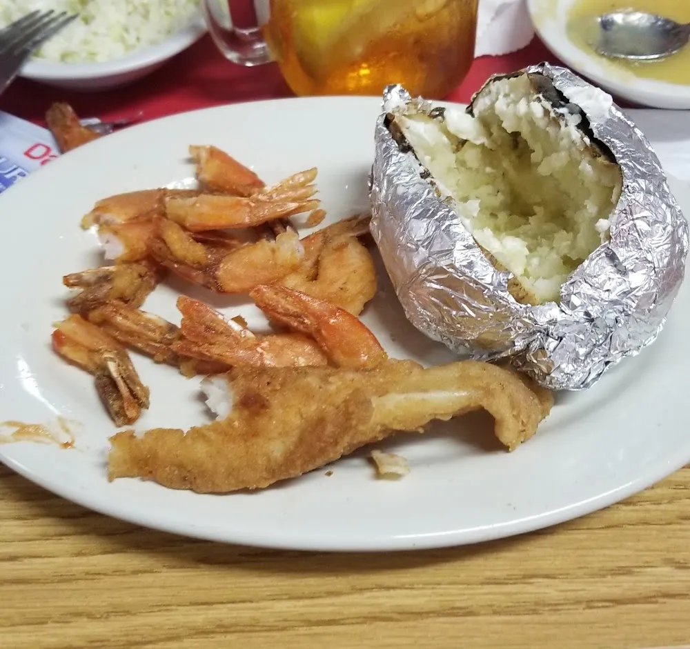 Jumbo Shrimp and White Fish